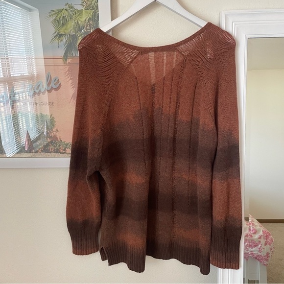 Raquel Allegra Shredded Ombre 100% Cashmere Sweater - Picture 6 of 6